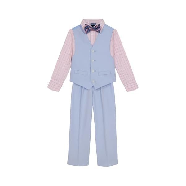Nautica Boys' 4-piece Formal Suit Set with Vest, Pants, Collared Dress Shirt, and Tie - 图片 2