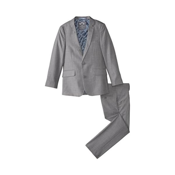 Appaman Boys' Mist Gray Mod Style Dress Suit Set - 图片 2