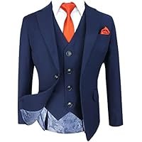 Designer Boys Slim Fit French Blue Suit